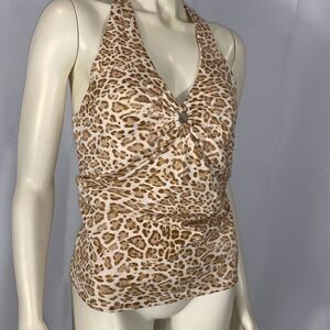 Jones New York Animal Print Halter top